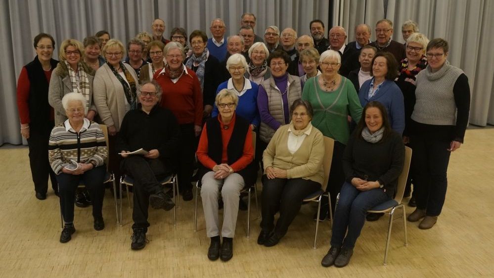 Die Chorgemeinschaft im Februar 2016.